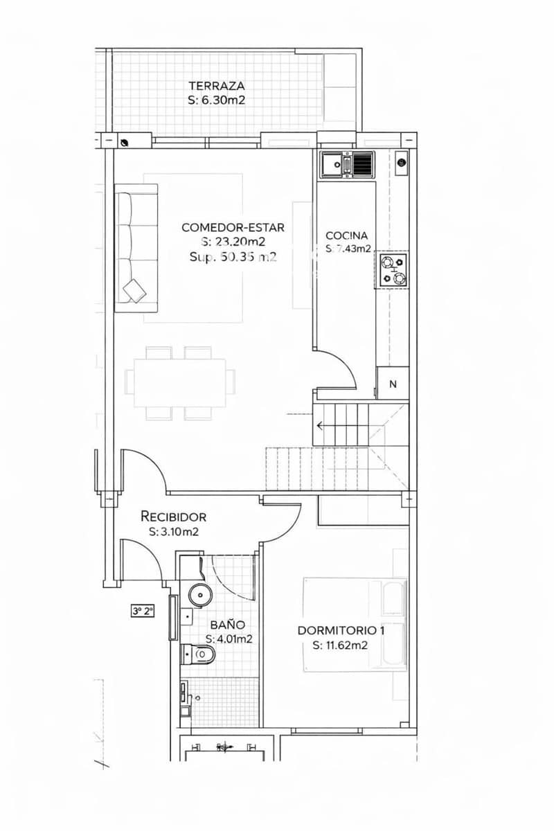 3 makuuhuone Asunto myytävänä paikassa Castelldefels - 499 000 € (Ref: 9694436)