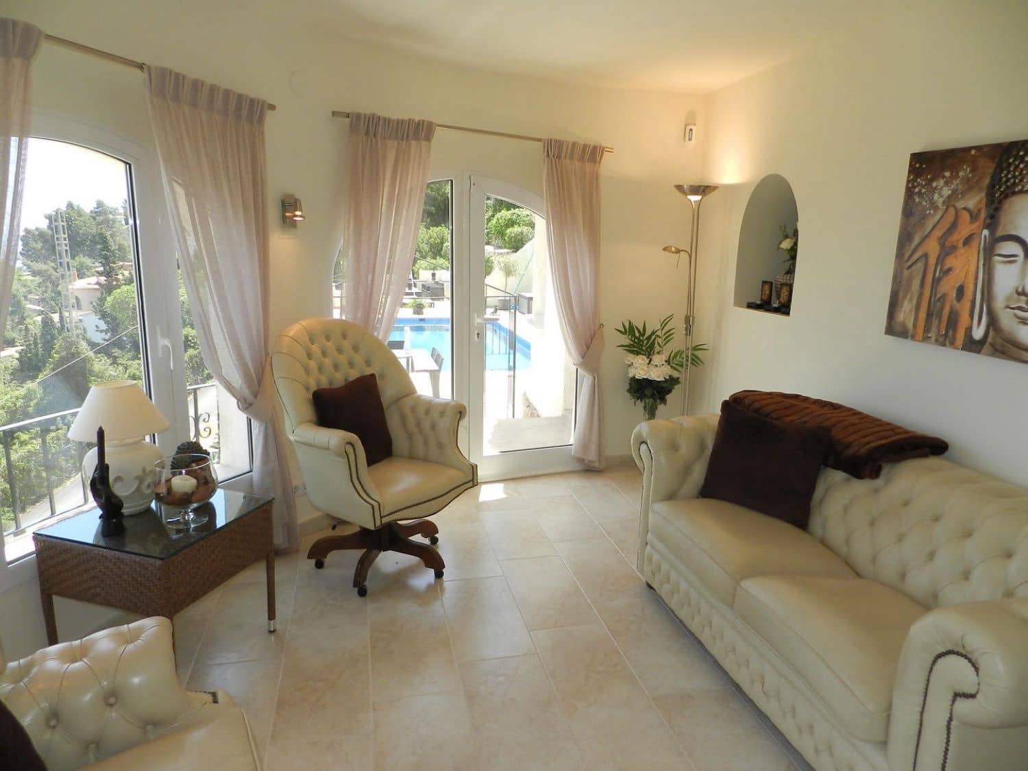 3 Zimmer Ferienvilla in Calpe / Calp mit Pool Garage - 1.194 € (Ref: 7471877)