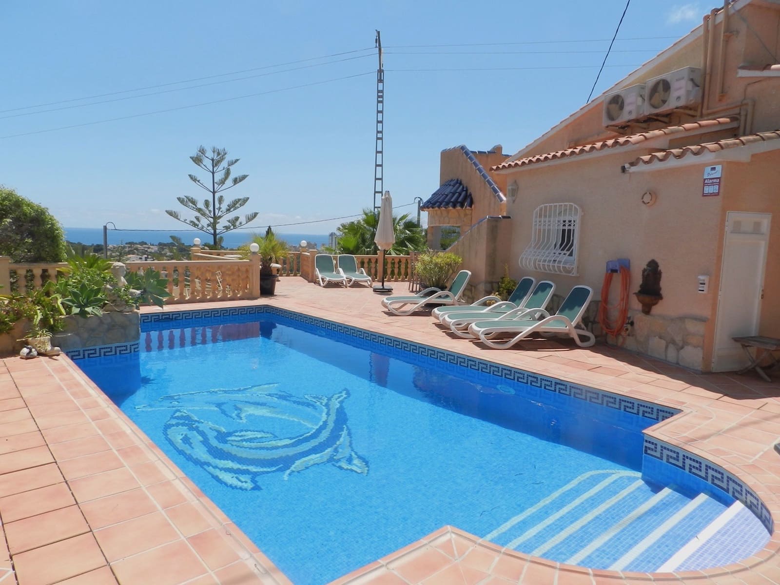 2 Zimmer Ferienvilla in Calpe / Calp mit Pool Garage - 824 € (Ref: 7981364)