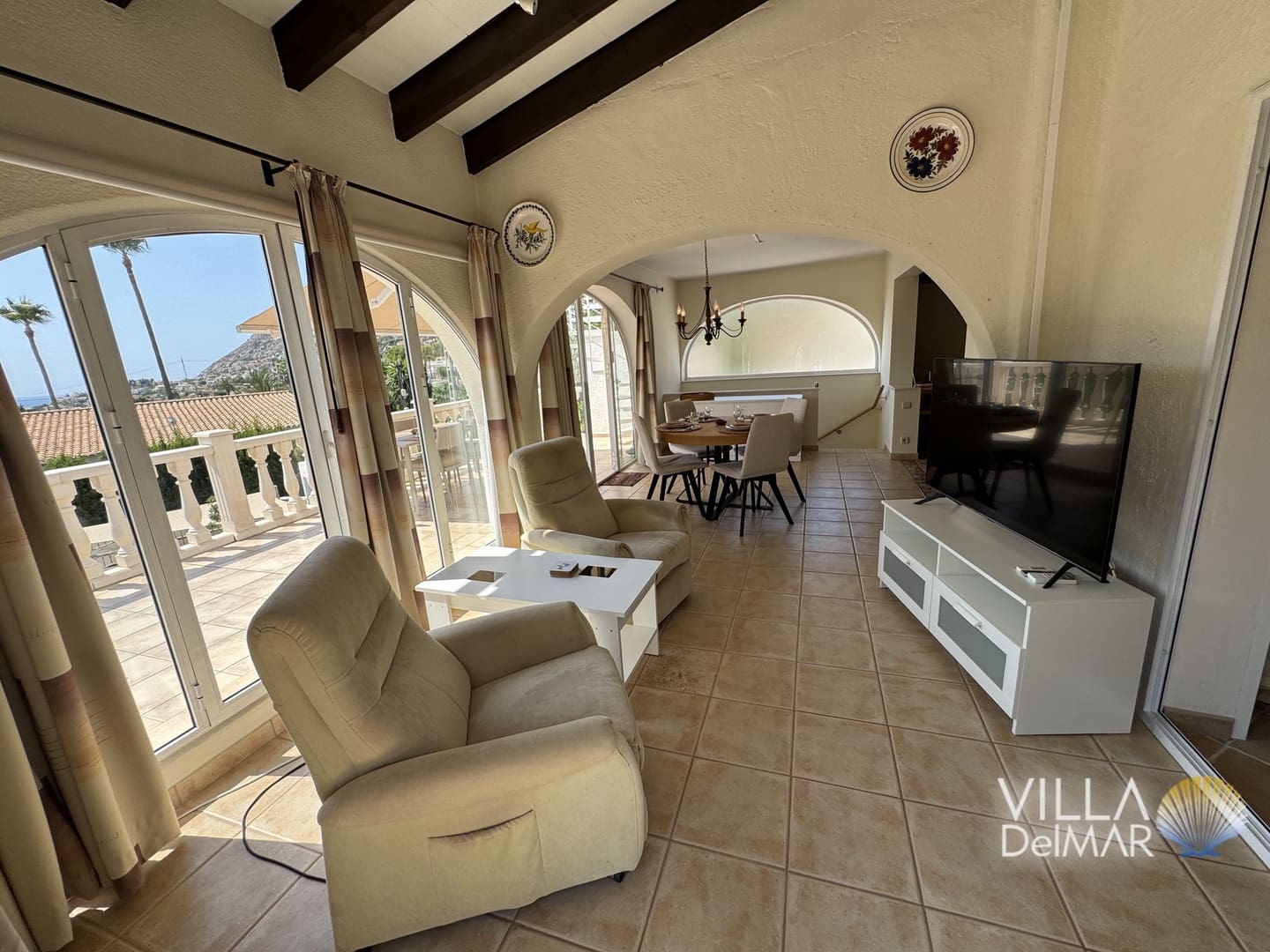 3 Zimmer Ferienvilla in Calpe / Calp mit Pool Garage - 1.008 € (Ref: 9146070)