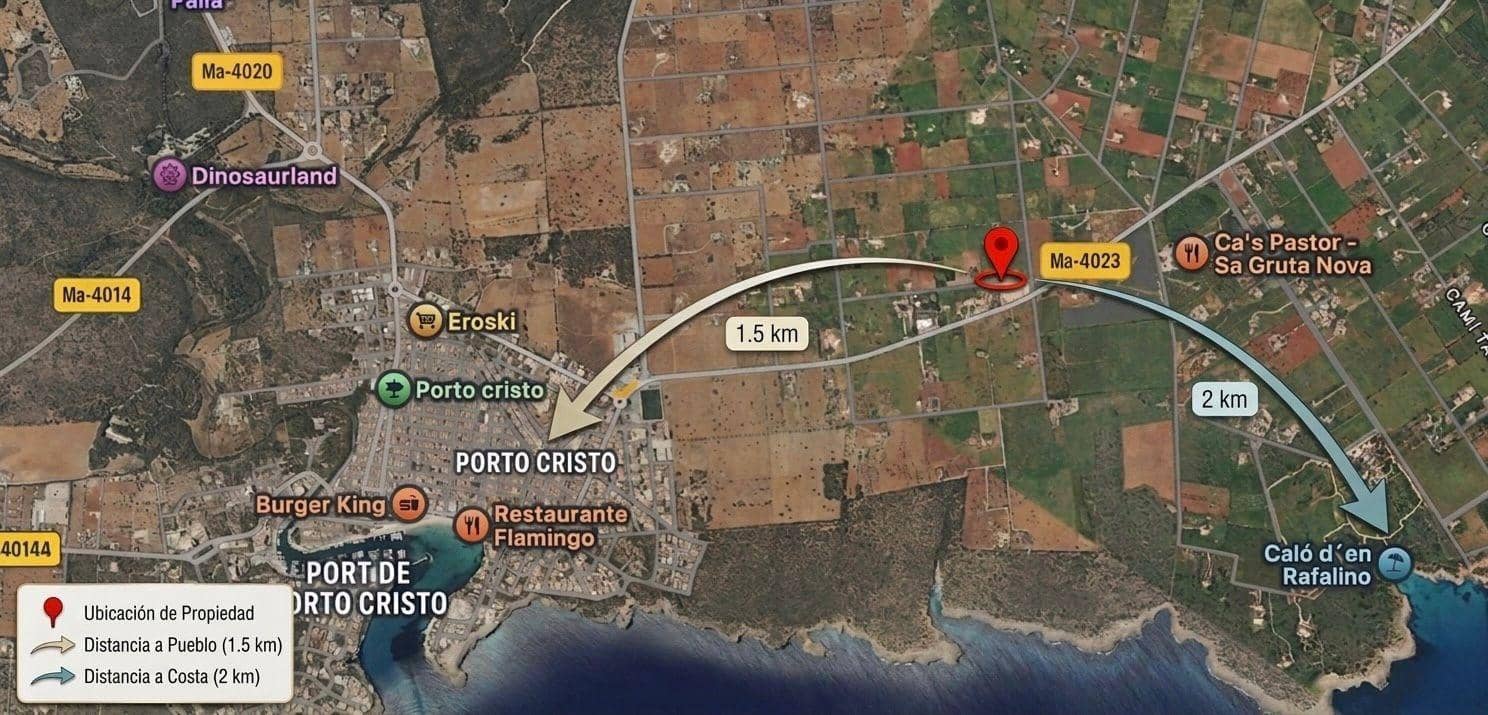 8 Zimmer Finca/Landgut zu verkaufen in Portocristo / Port de Manacor mit Pool Garage - 1.166.550 € (Ref: 9739031)