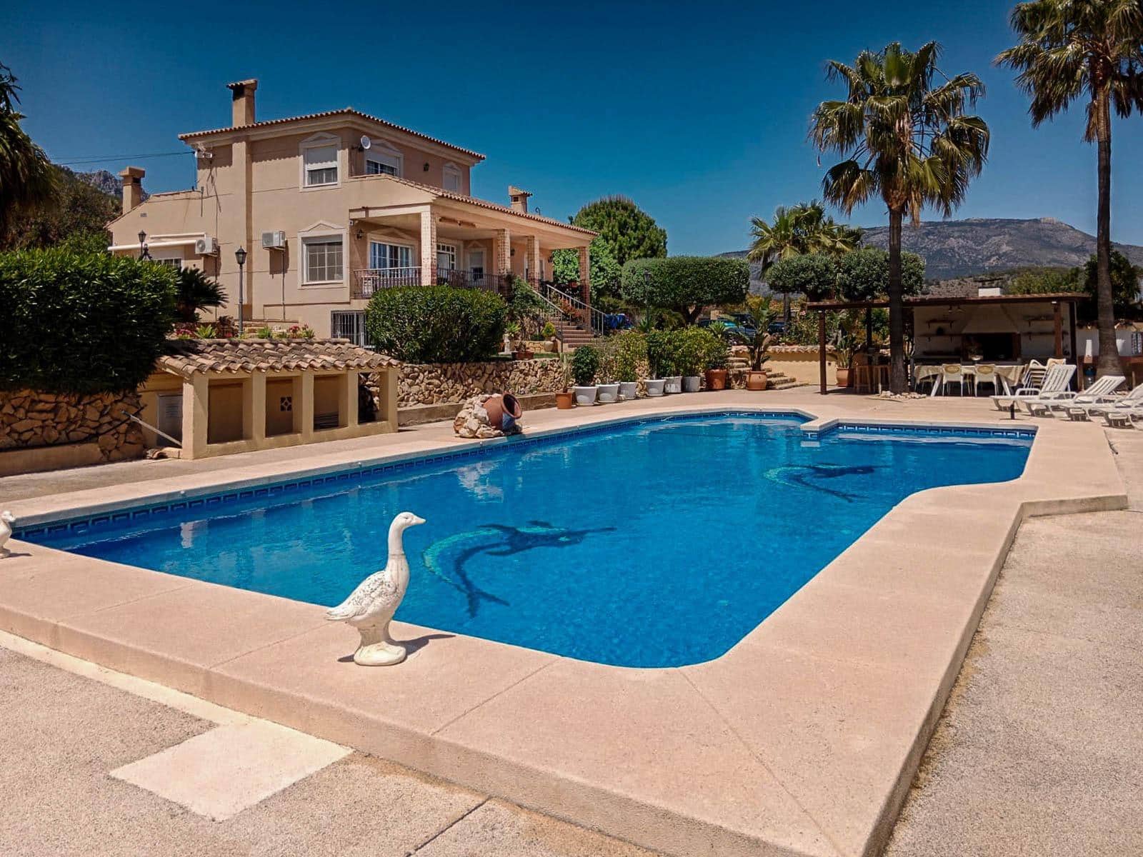 4 Zimmer Villa zu vermieten in Polop mit Pool Garage - 3.500 € (Ref: 8059458)
