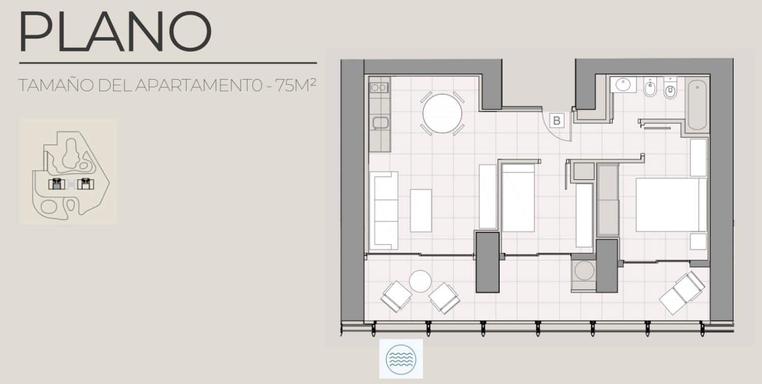 2 soverom Leilighet til salgs i Benidorm med svømmebasseng - € 485 000 (Ref: 8879994)