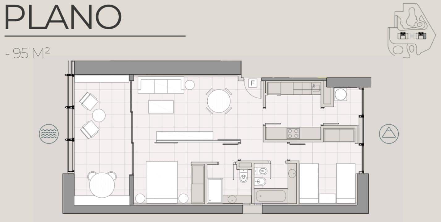 2 bedroom Apartment for sale in Benidorm with pool - € 525,000 (Ref: 8905628)