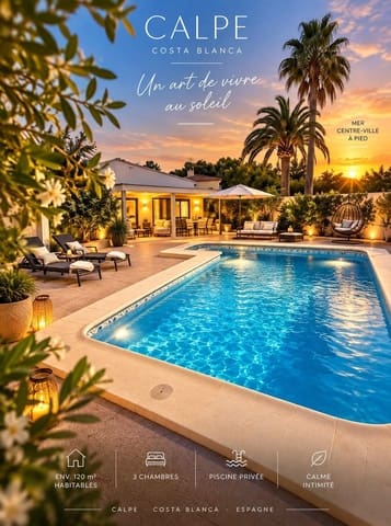3 chambre Villa/Maison à vendre à Gargasindi, Calpe / Calp avec piscine garage - 659 000 € (Ref: 10037499)