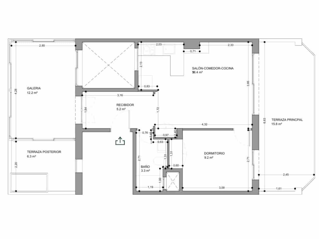 1 chambre Penthouse à vendre à Sitges - 310 000 € (Ref: 9028985)