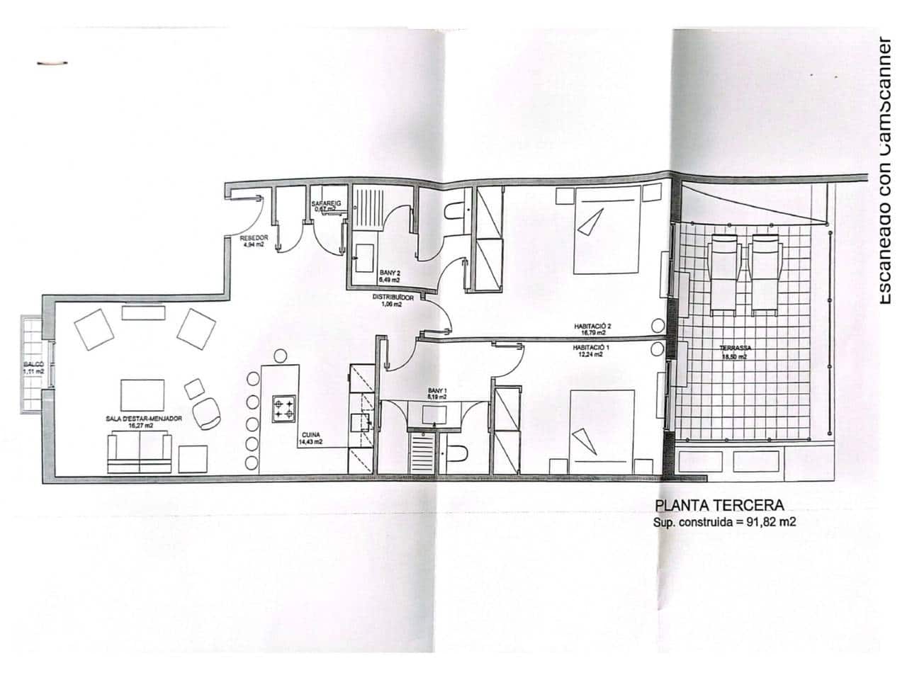 4 chambre Penthouse à vendre à Sitges - 3 200 000 € (Ref: 9689902)