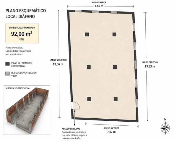 Commerciale in vendita in Alcalá de Guadaira - 135.000 € (Rif: 10049405)