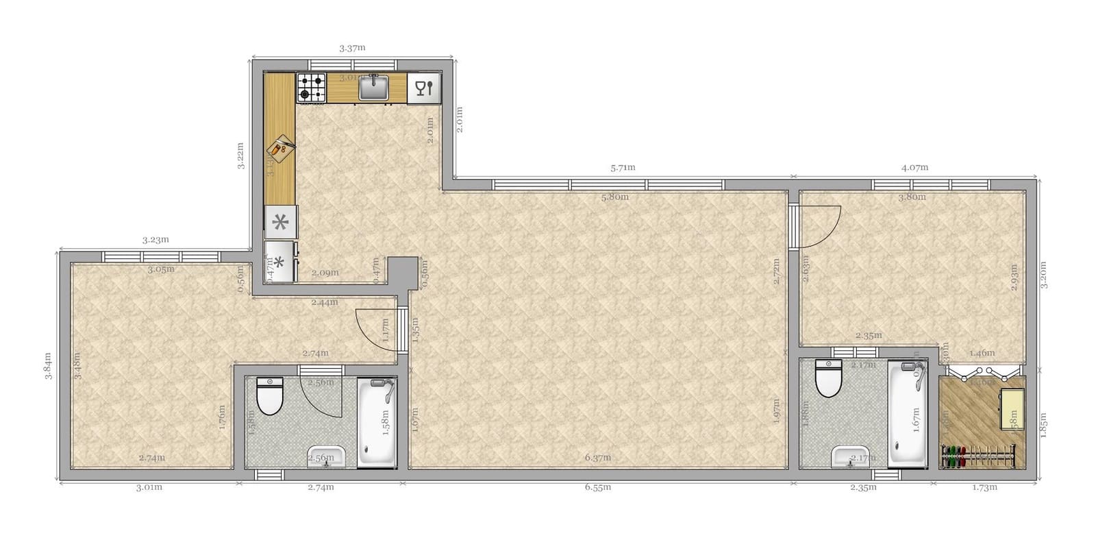 3 sypialnia Willa na sprzedaż w Sanlucar la Mayor z basenem garażem - 325 000 € (Ref: 10147226)