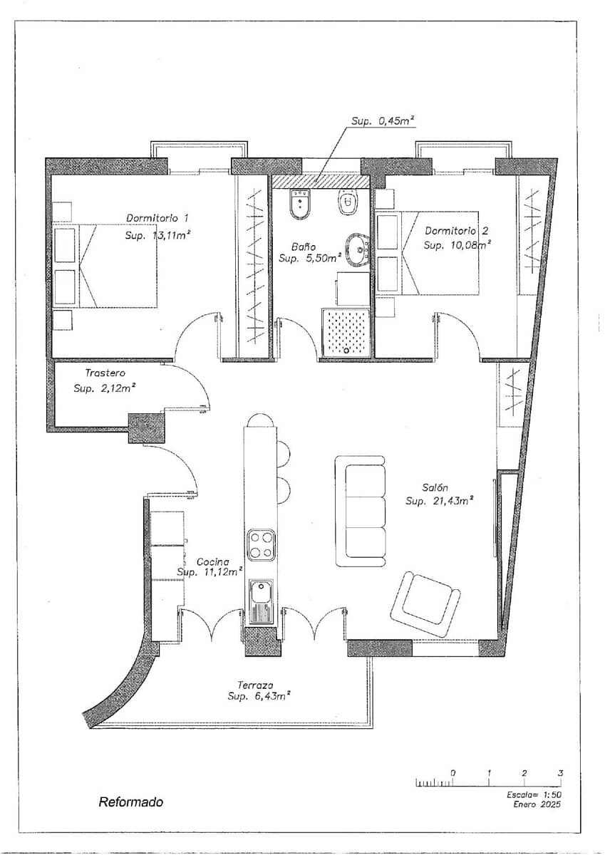 2 Zimmer Wohnung zu verkaufen in Sevilla Stadt - 399.000 € (Ref: 10166773)