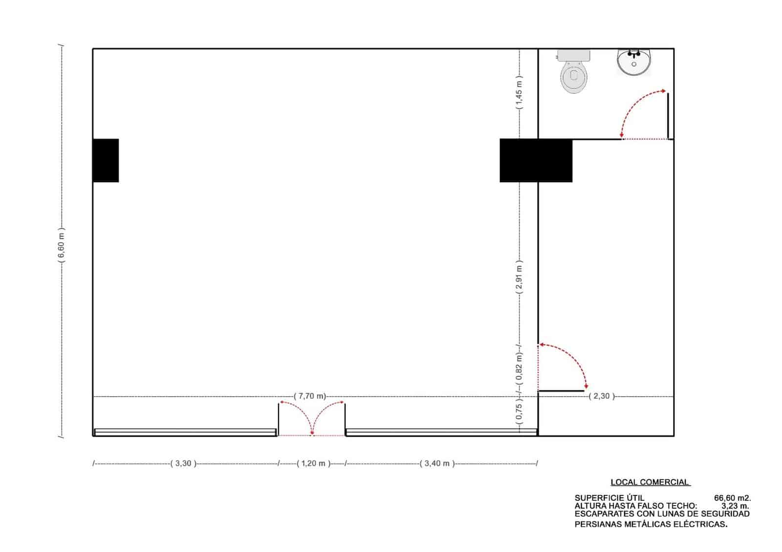 Kommersiell til leie i Sevilla by - € 595 (Ref: 7686495)