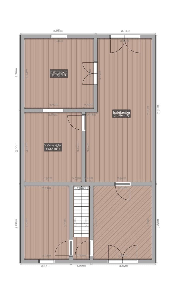 2 soveværelse Byhus til salg i Almaden de la Plata - € 39.000 (Ref: 8652175)