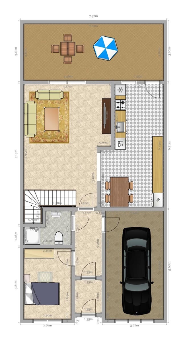 4 soveværelse Byhus til salg i Almonte med garage - € 158.000 (Ref: 8727860)