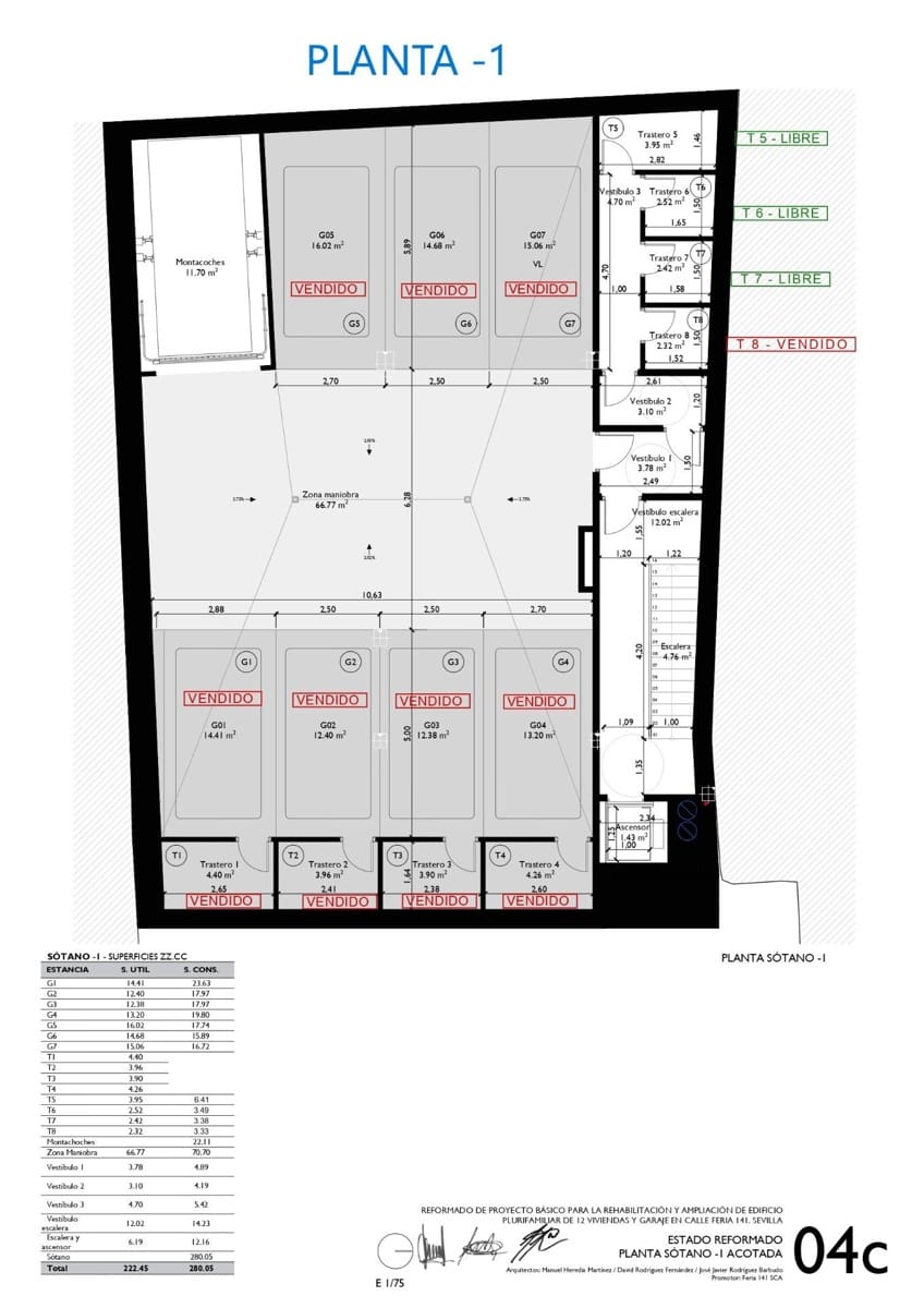 Garagem para venda em Sevilha cidade - 55 500 € (Ref: 8781523)