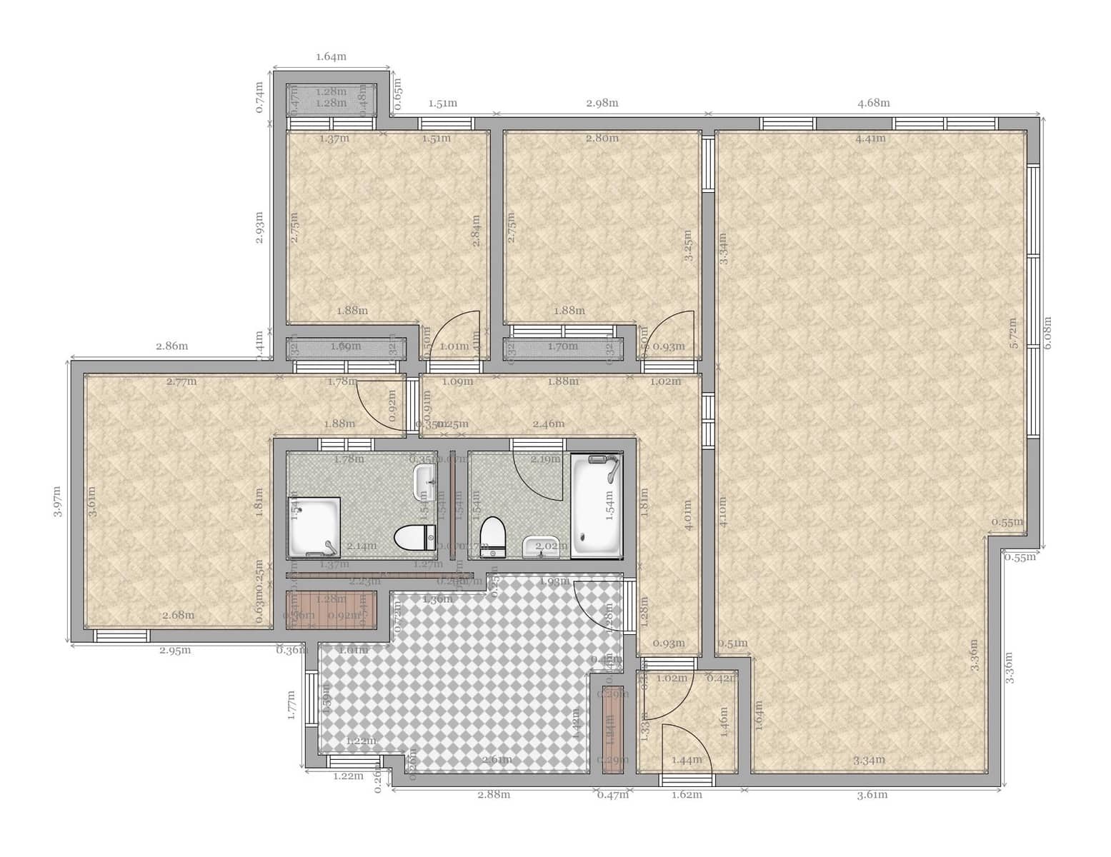 4 soveværelse Lejlighed til salg i Sevilla by med garage - € 290.000 (Ref: 8834407)