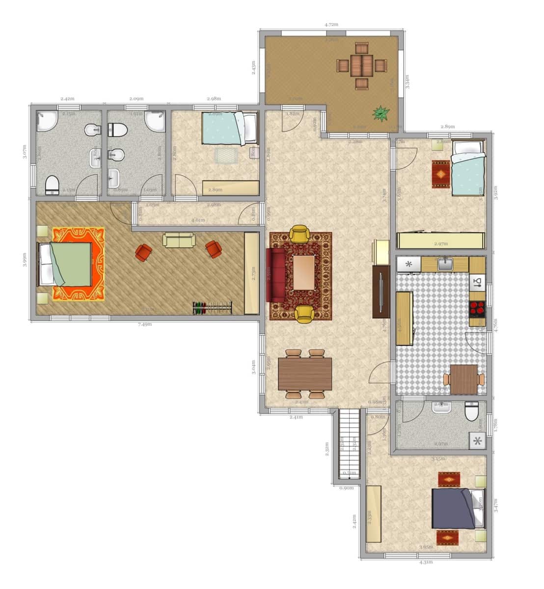 5 Zimmer Villa zu verkaufen in Espartinas mit Pool - 470.000 € (Ref: 8889243)