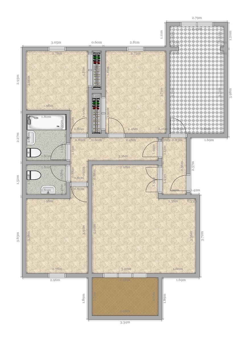3 soveværelse Lejlighed til salg i Sevilla by med garage - € 349.000 (Ref: 8911195)