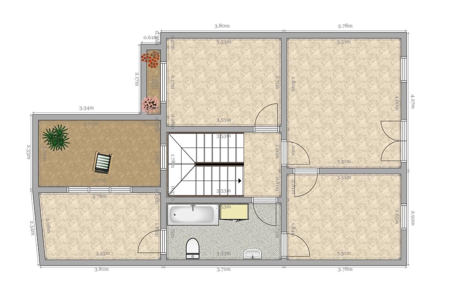 4 soveværelse Byhus til salg i Sevilla by - € 673.200 (Ref: 8926272)