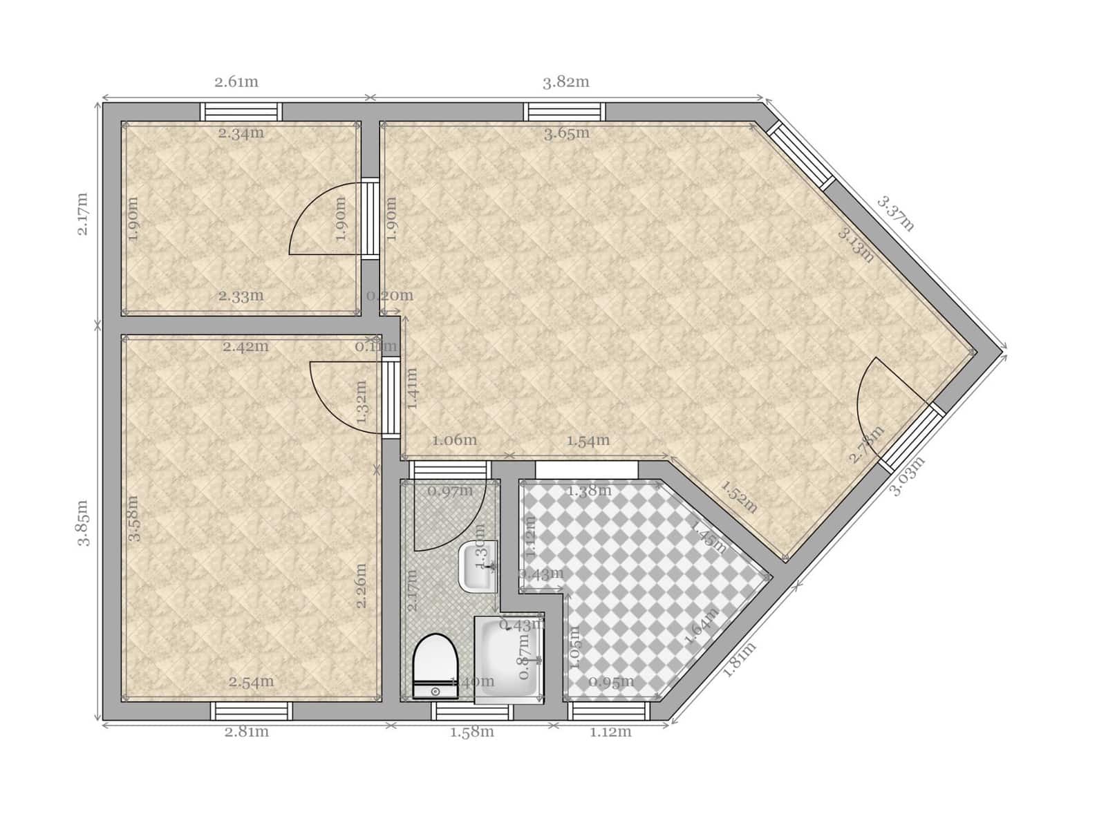 2 sovrum Lägenhet till salu i Sevilla stad - 96 000 € (Ref: 8954363)
