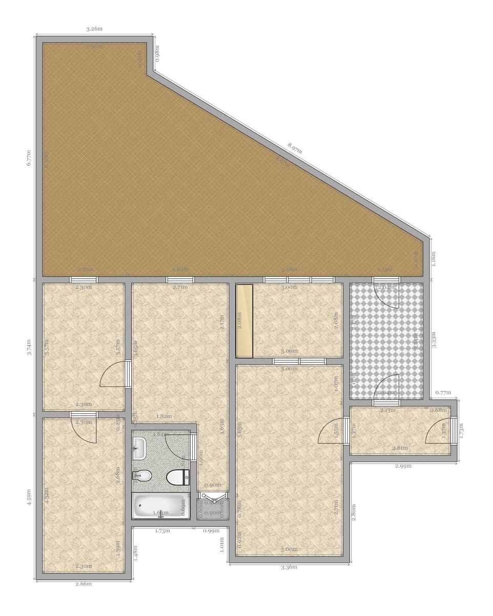 3 soveværelse Lejlighed til salg i Sevilla by med swimmingpool - € 300.000 (Ref: 9014208)