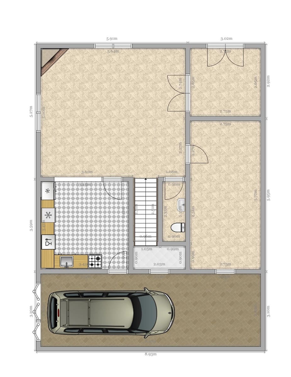 5 soveværelse Rækkehus til salg i San Jose de la Rinconada med garage - € 299.000 (Ref: 9062428)