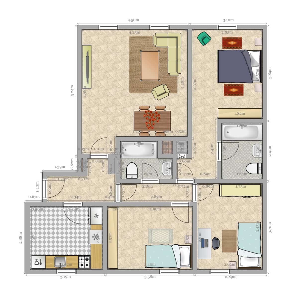 3 soveværelse Lejlighed til salg i Sevilla by med swimmingpool garage - € 223.500 (Ref: 9065267)