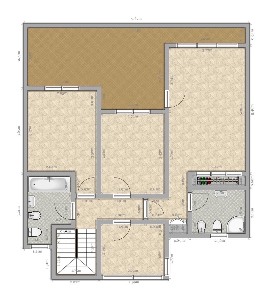3 soveværelse Lejlighed til salg i Sevilla by med garage - € 530.000 (Ref: 9078012)