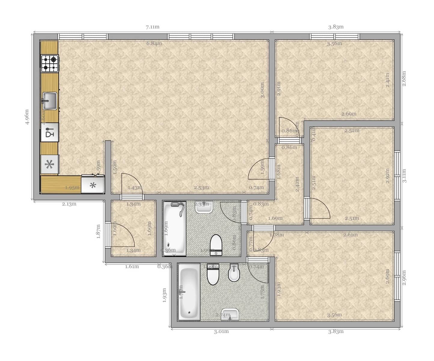 3 soveværelse Lejlighed til salg i Sevilla by med garage - € 219.990 (Ref: 9081527)