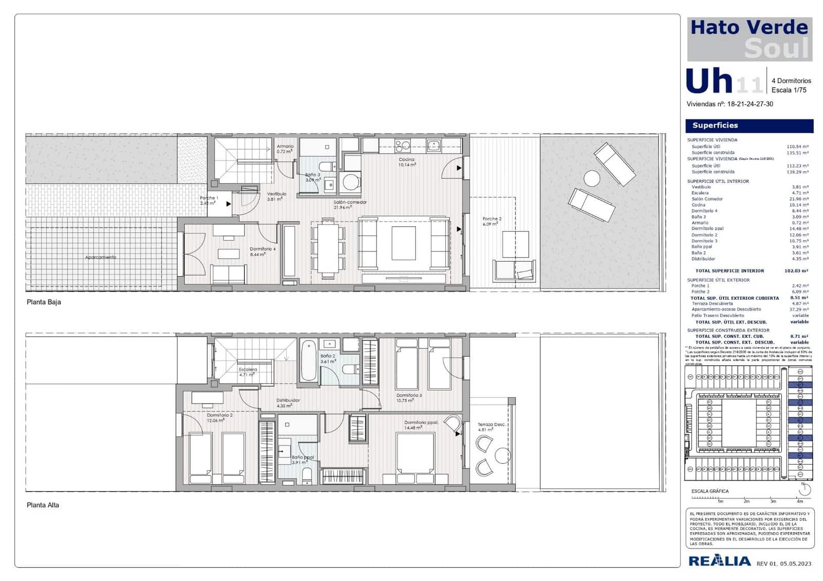 3 soveværelse Rækkehus til salg i Las Pajanosas med swimmingpool - € 232.000 (Ref: 9085342)