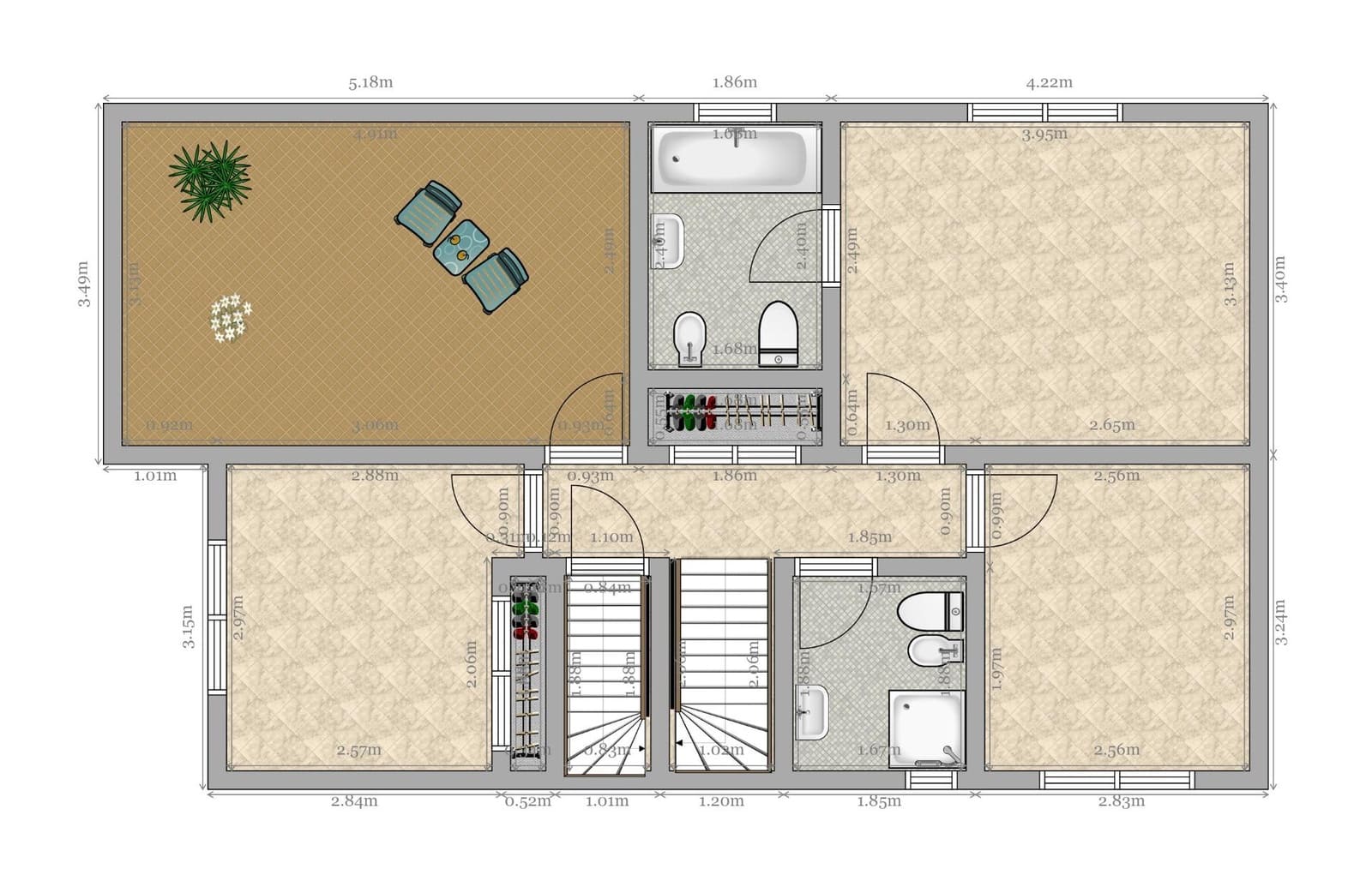 5 soveværelse Semi-Rækkehus til salg i Sevilla by med garage - € 649.990 (Ref: 9095317)