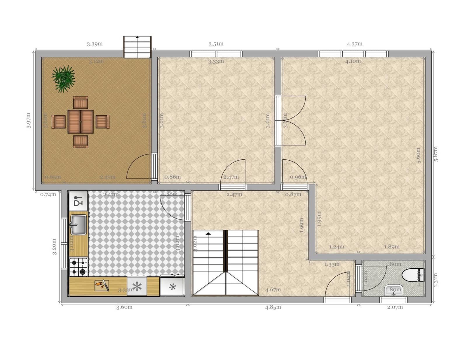 5 soveværelse Semi-Rækkehus til salg i Sevilla by med garage - € 649.990 (Ref: 9095317)