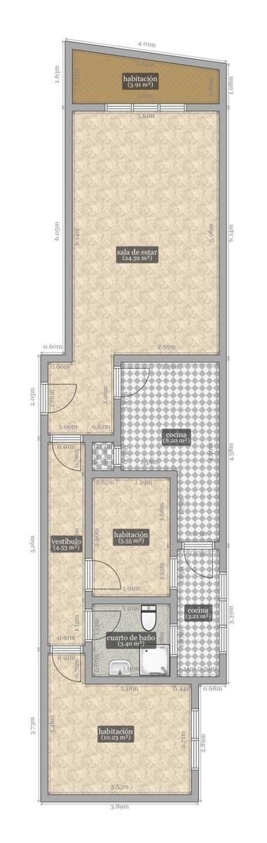 2 soveværelse Lejlighed til salg i Sevilla by - € 285.000 (Ref: 9132457)