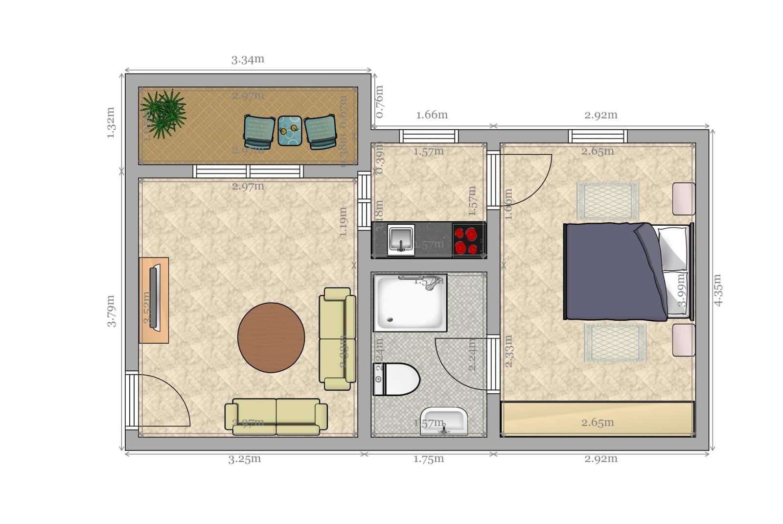 1 sypialnia Apartament na sprzedaż w Miasto Sewilla - 215 000 € (Ref: 9137186)