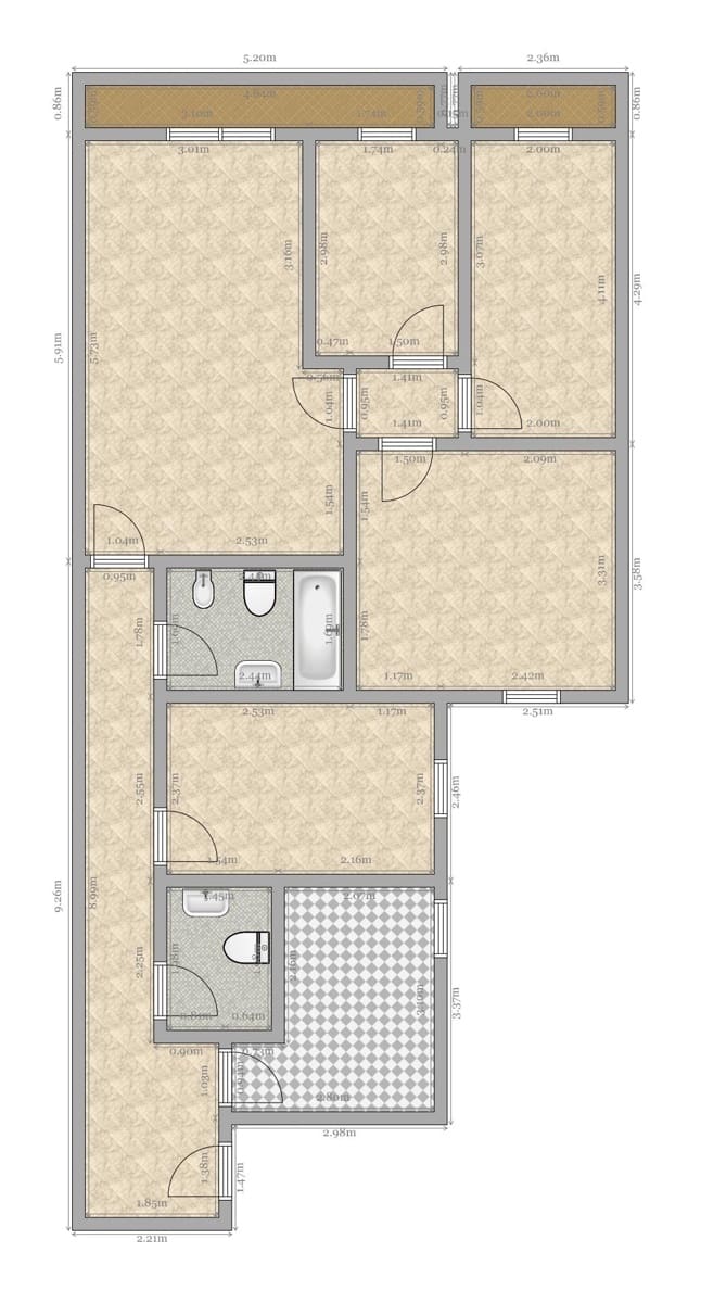 4 soveværelse Lejlighed til salg i Sevilla by - € 335.000 (Ref: 9141654)