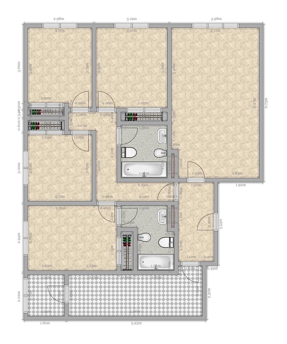 4 soveværelse Lejlighed til salg i Sevilla by med garage - € 265.000 (Ref: 9197789)