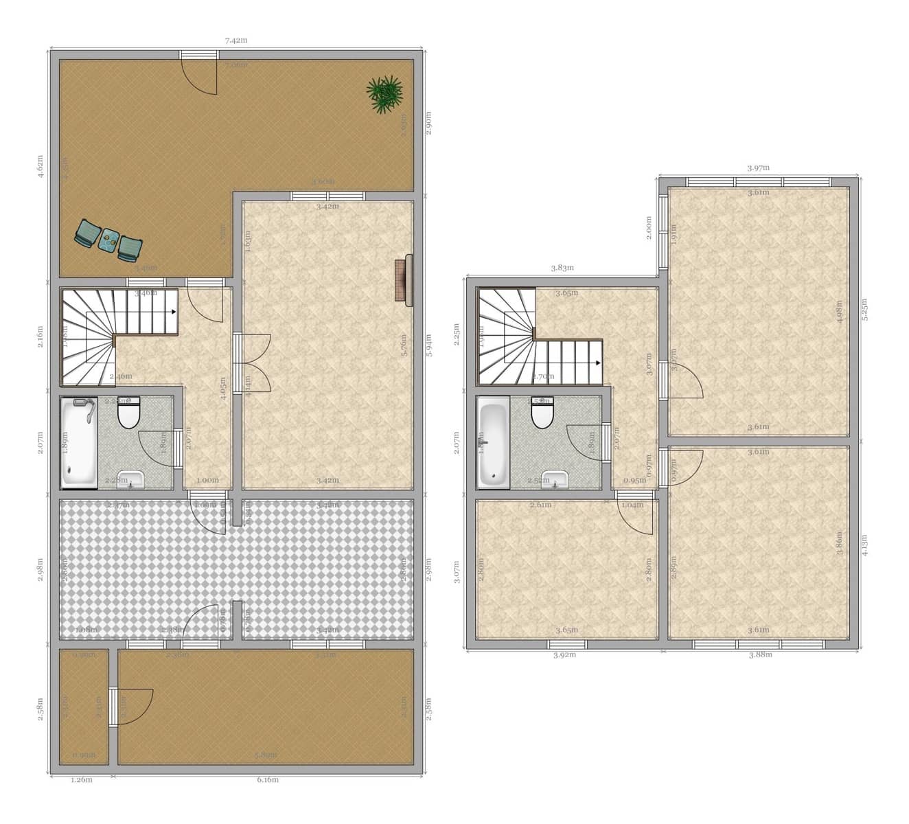 4 soveværelse Rækkehus til salg i Sevilla by med swimmingpool - € 318.000 (Ref: 9215117)