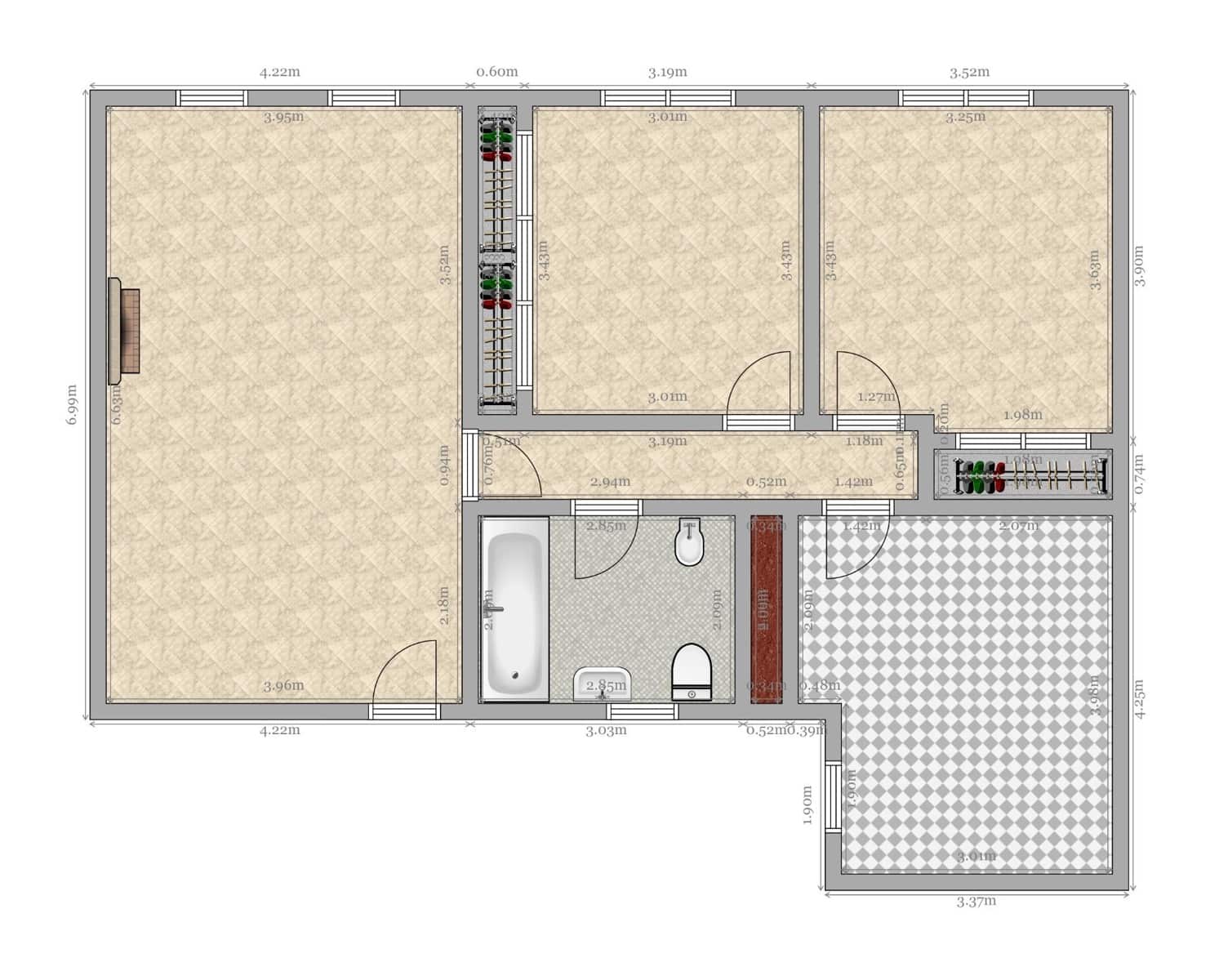 2 sypialnia Mieszkanie na sprzedaż w San Juan de Aznalfarache z basenem garażem - 222 800 € (Ref: 9255336)