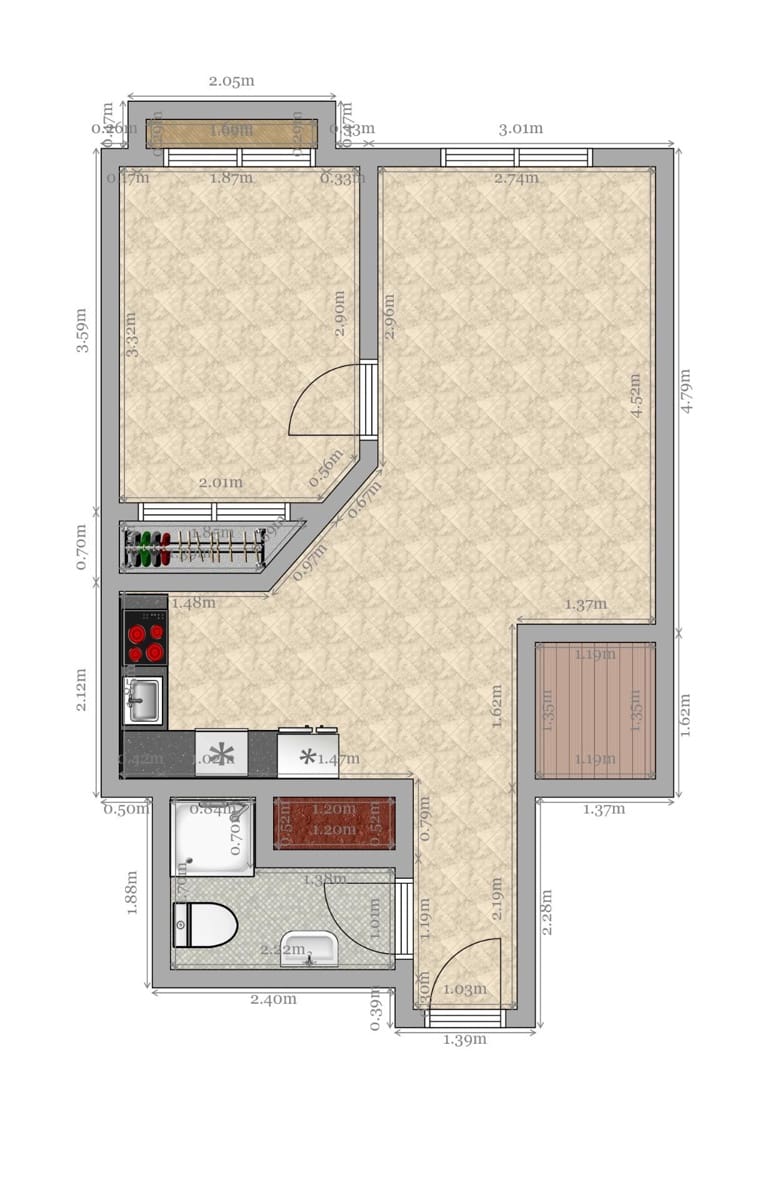 1 chambre Appartement à vendre à Seville ville - 325 000 € (Ref: 9301087)