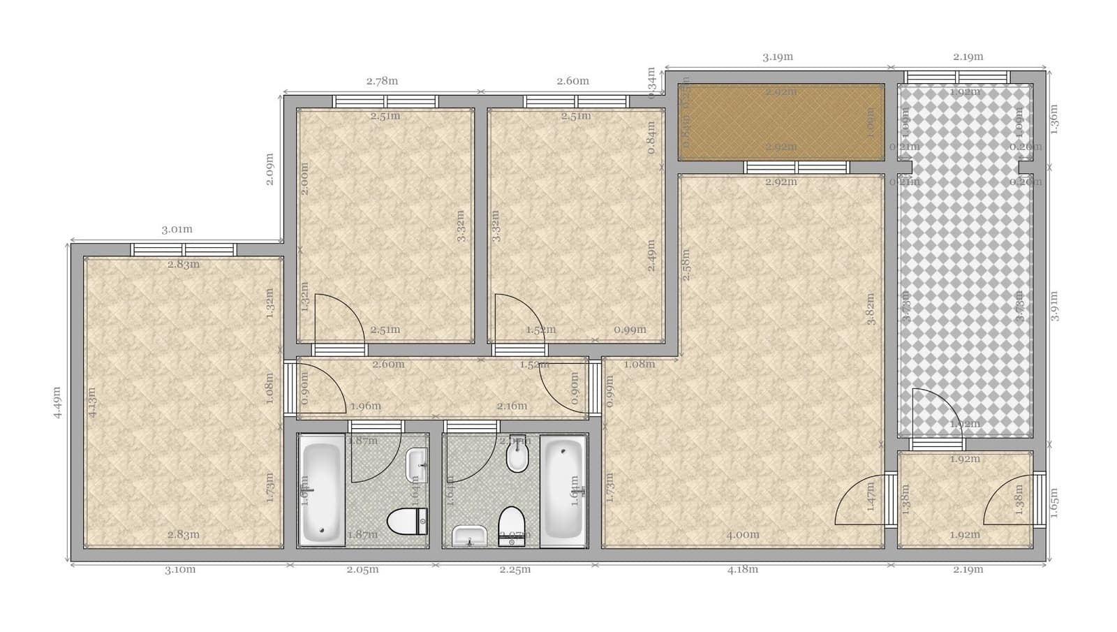 3 chambre Appartement à vendre à Seville ville - 205 000 € (Ref: 9326524)