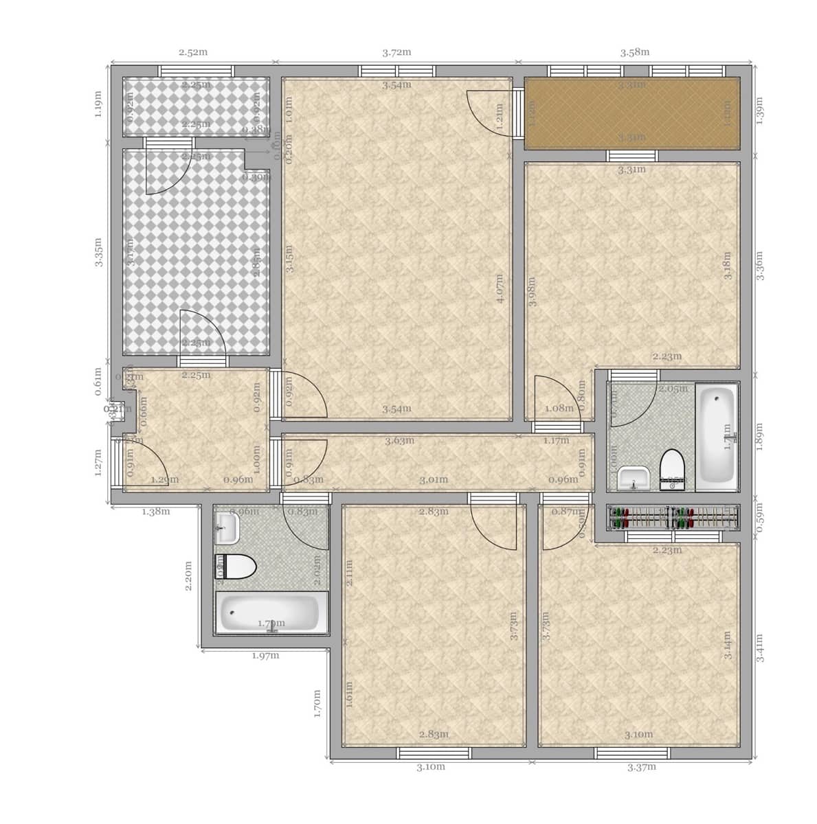 3 chambre Appartement à vendre à Seville ville avec piscine garage - 290 000 € (Ref: 9353669)