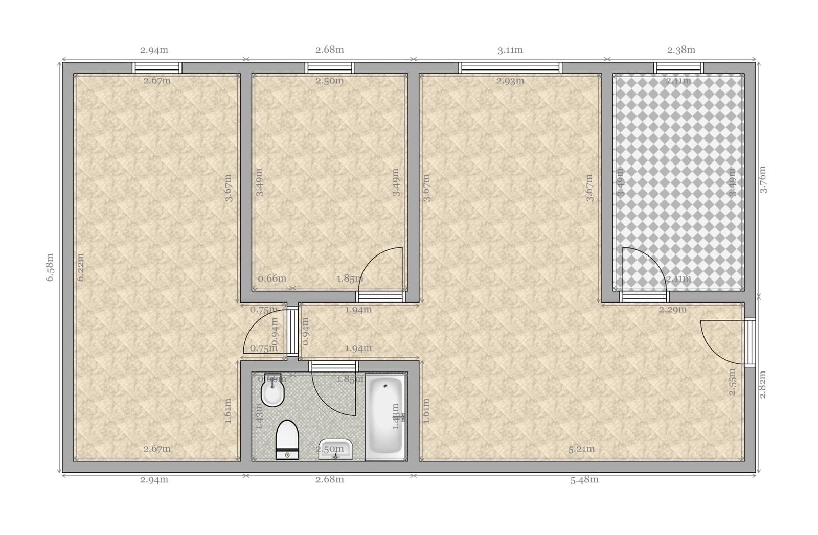 2 soverom Leilighet til salgs i Sevilla by med garasje - € 234 000 (Ref: 9383004)