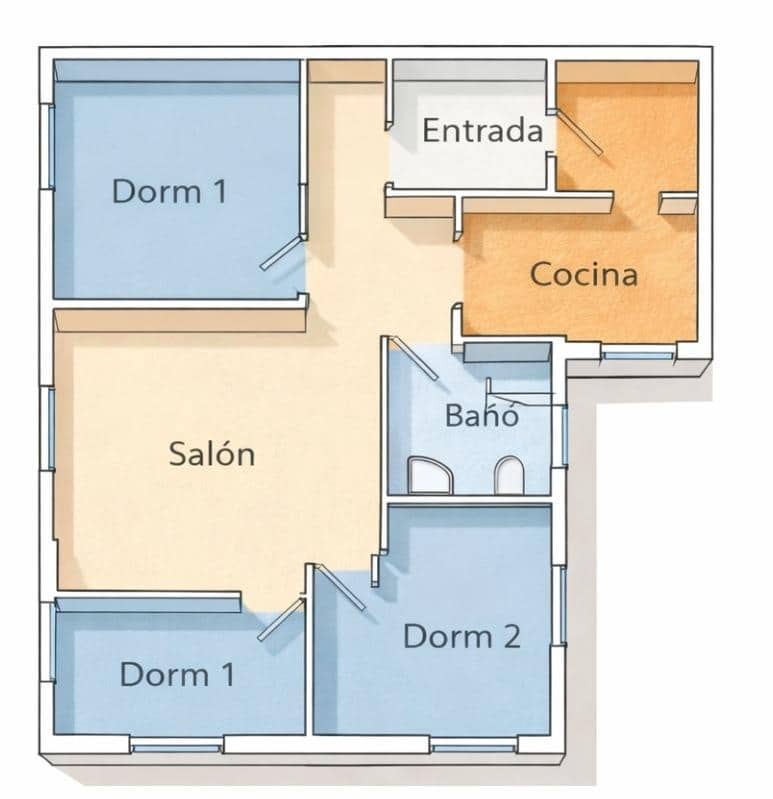 3 bedroom Flat for sale in Seville city - € 160,000 (Ref: 9390952)