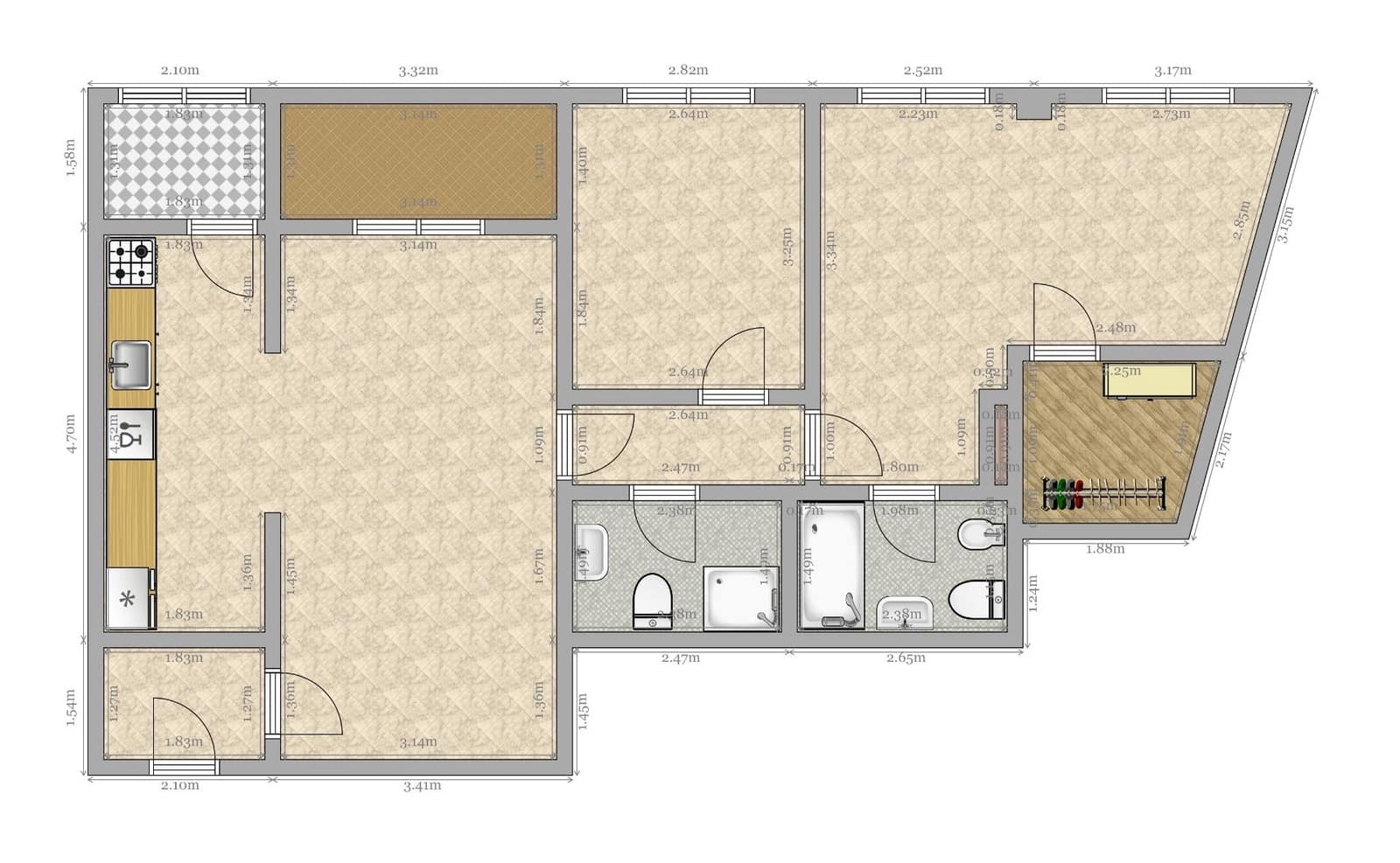 2 soverom Leilighet til salgs i Sevilla by med garasje - € 158 000 (Ref: 9419854)