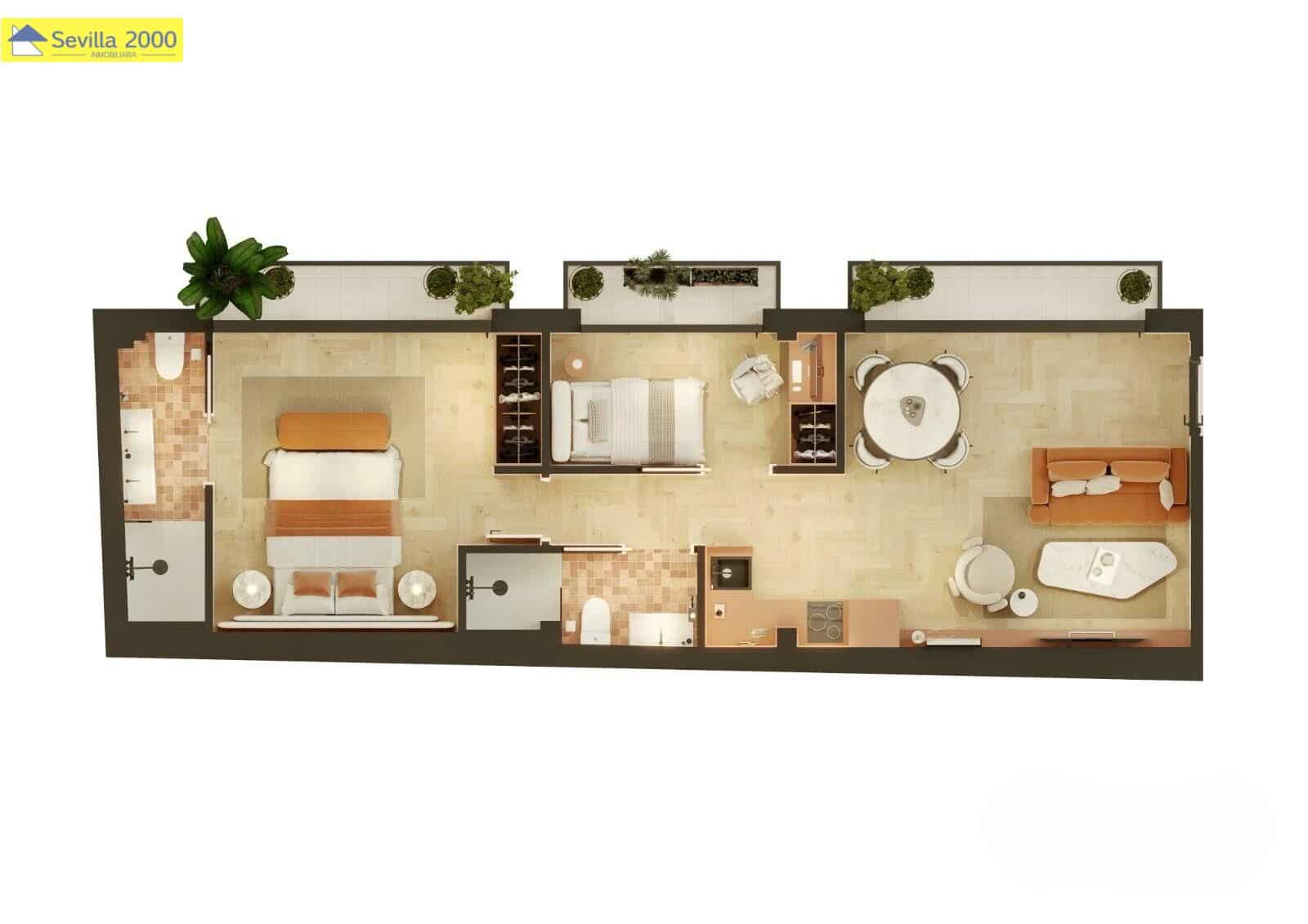 2 camera da letto Appartamento in vendita in Siviglia citta - 360.000 € (Rif: 9441901)