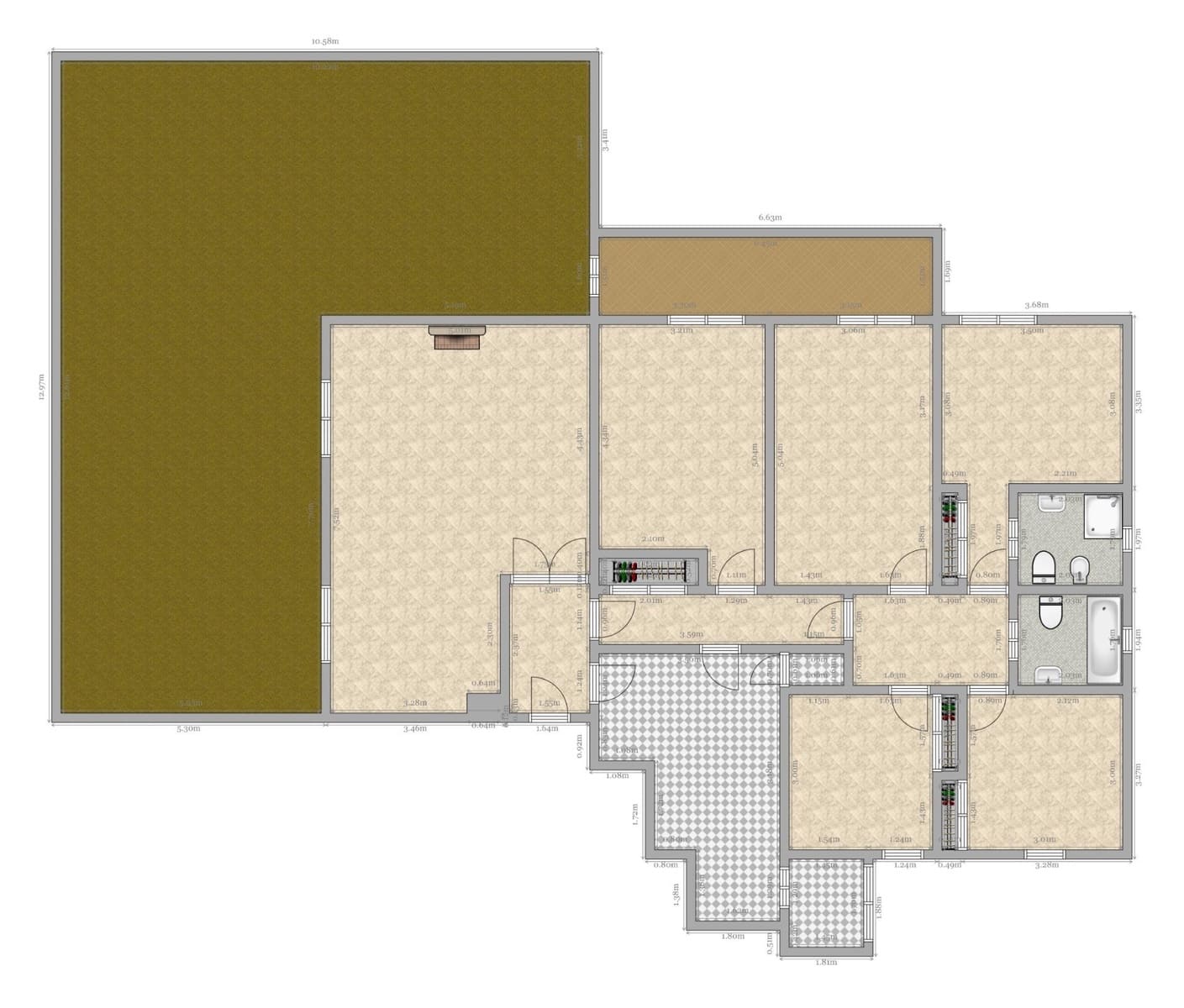 5 makuuhuone Kattohuoneisto myytävänä paikassa Sevilla kaupunki mukana uima-altaan 
autotalli - 630 000 € (Ref: 9524383)