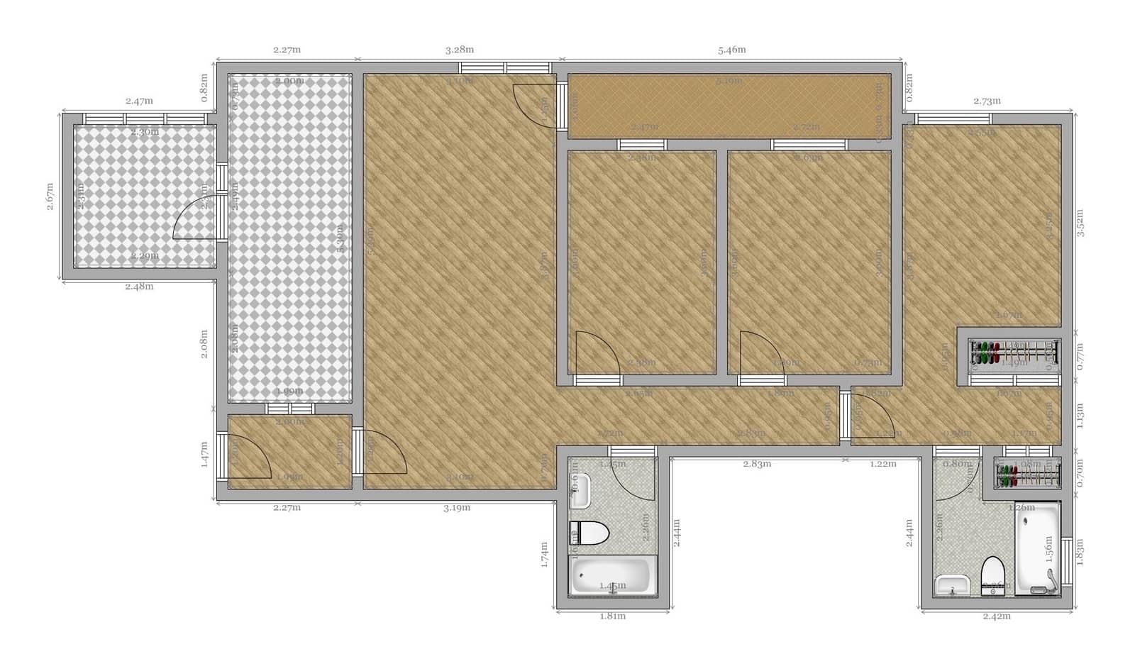 3 slaapkamer Flat te koop in Sevilla stad met zwembad garage - € 350.000 (Ref: 9530646)