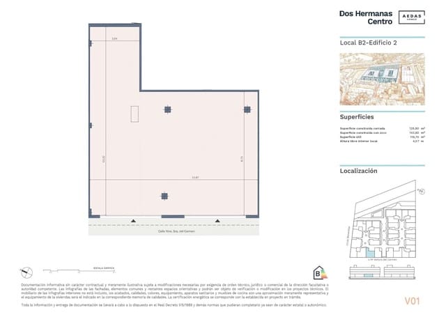 Comercial para venda em Dos Hermanas - 105 000 € (Ref: 9530647)