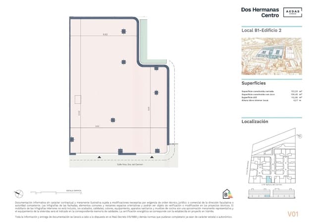 Comercial para venda em Dos Hermanas - 105 000 € (Ref: 9530647)