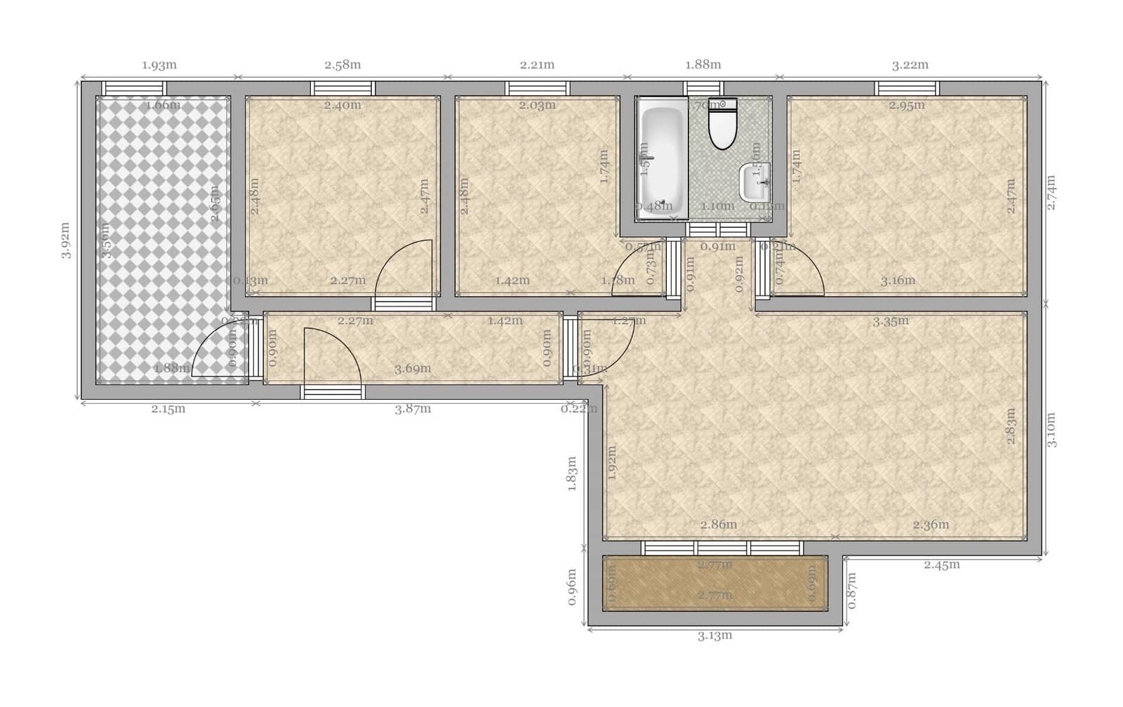3 quarto Apartamento para venda em Sevilha cidade - 250 000 € (Ref: 9533820)