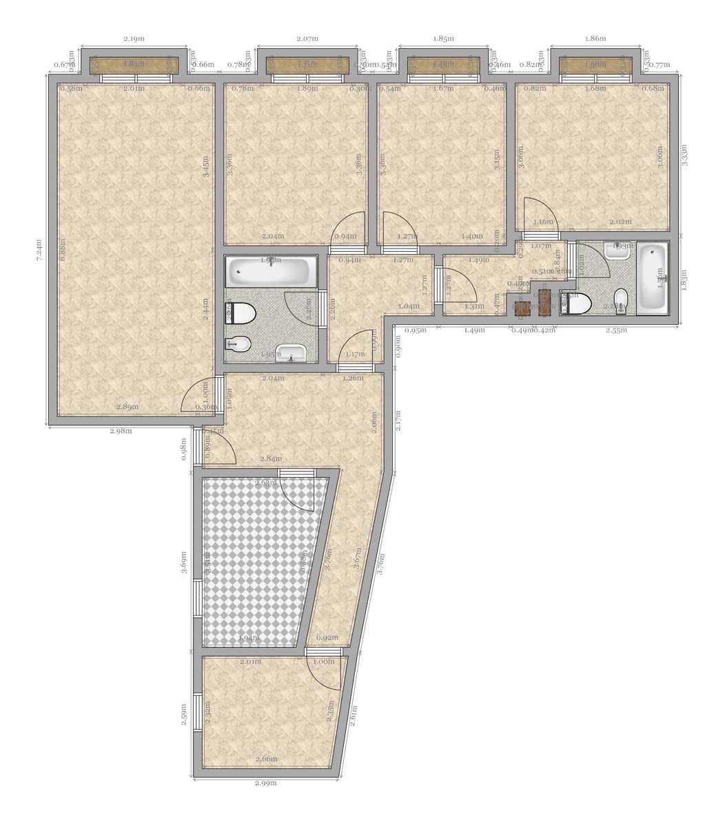 4 slaapkamer Flat te koop in Sevilla stad - € 450.000 (Ref: 9541199)